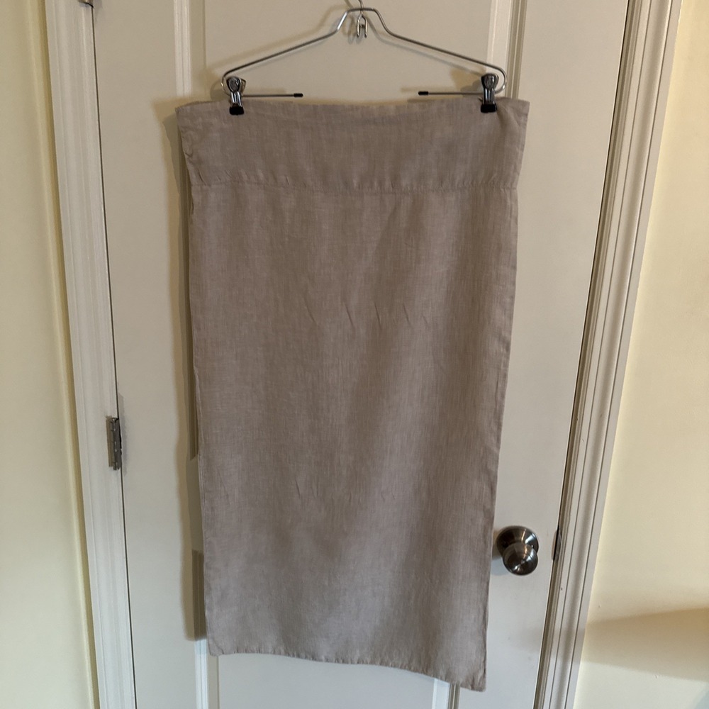 RH Restoration Hardware 100% Linen Khaki King Pillowcase (one)